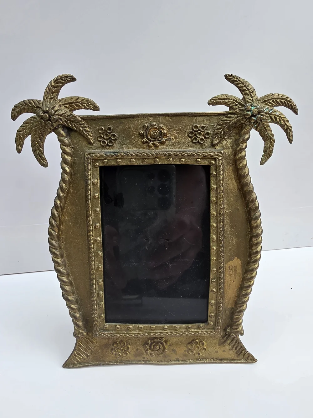 Gold Palm Tree Decorative Photo Frame - Home Accents